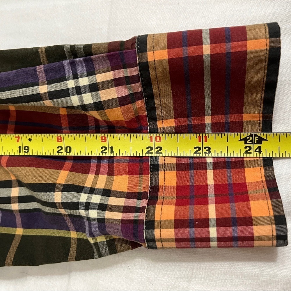 ORVIS Plaid Button Down Shirt Men Large Cotton Multicolor Long Sleeve Casual - Picture 7 of 9